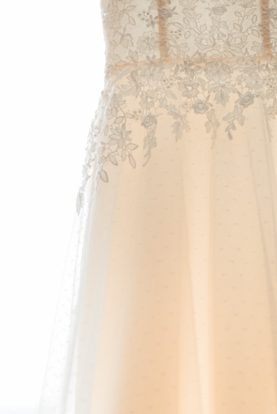 This polka dot tulle detail was so fine, it deserved a photo of its own.